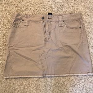 Khaki mini skirt